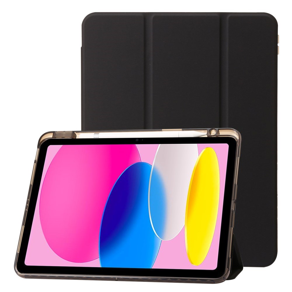 EIDERWOOD iPad 11" (2025) / iPad 10.9" (2024/2022) Tri-Fold Kunst Læder Tablet Cover m. Apple Pencil Holder - Sort