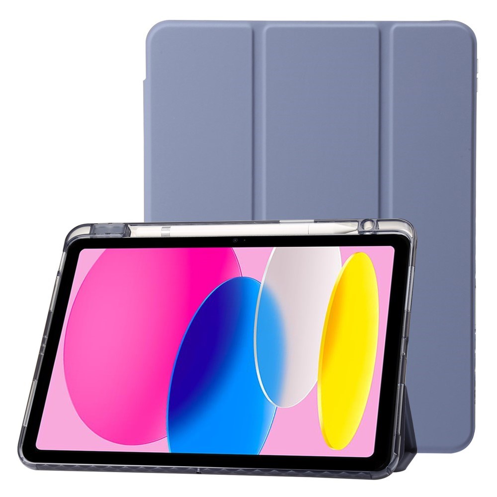 EIDERWOOD iPad 11" (2025) / iPad 10.9" (2024/2022) Tri-Fold Kunst Læder Tablet Cover m. Apple Pencil Holder - Lilla
