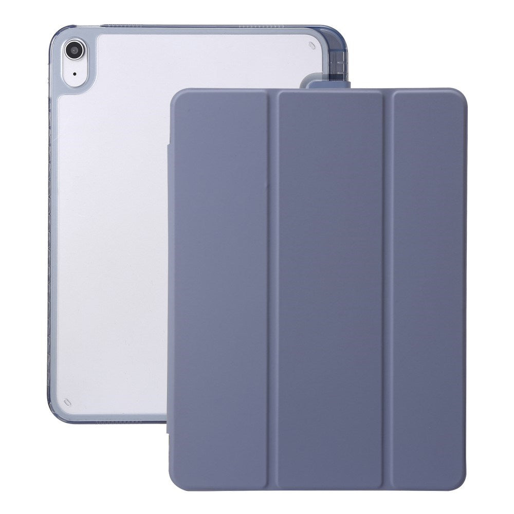 EIDERWOOD iPad 11" (2025) / iPad 10.9" (2024/2022) Tri-Fold Kunst Læder Tablet Cover m. Apple Pencil Holder - Lilla