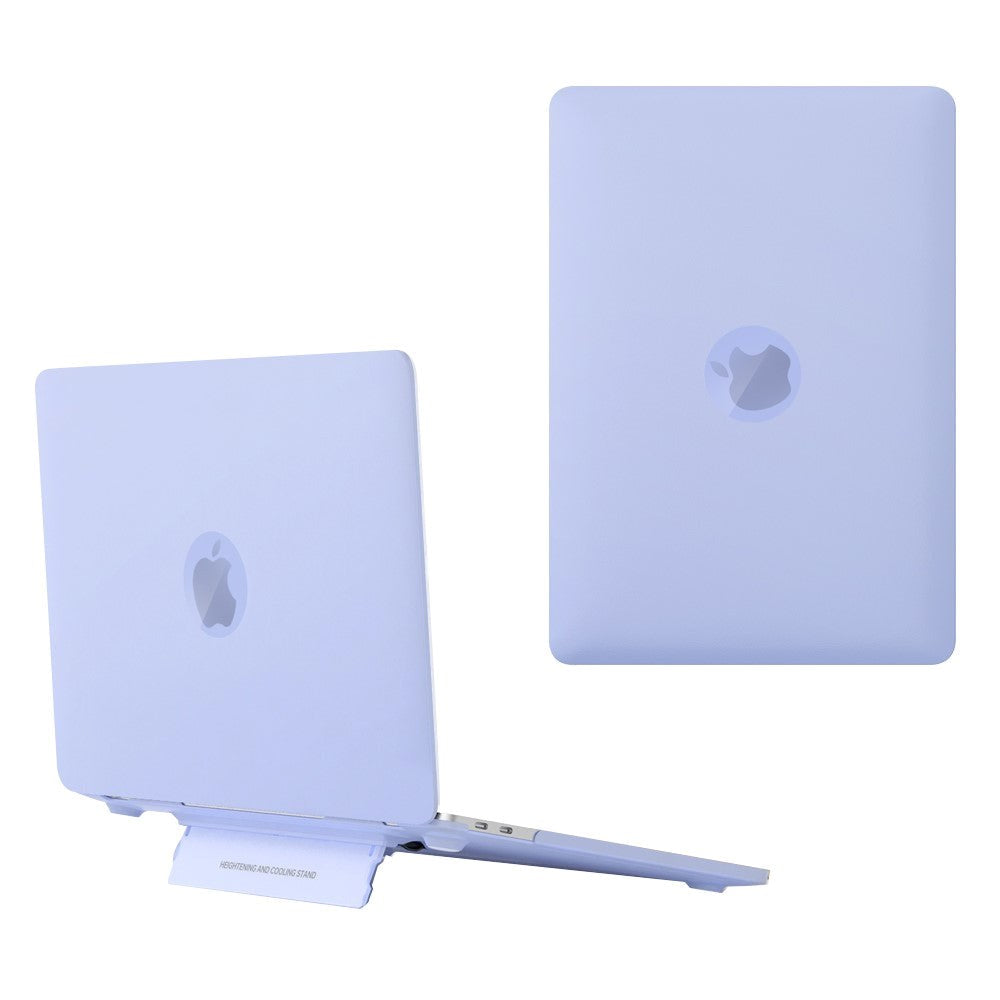 Macbook Pro 13 (2016-2022) Plastik Macbook Cover m. Stand - Frosted Lilla