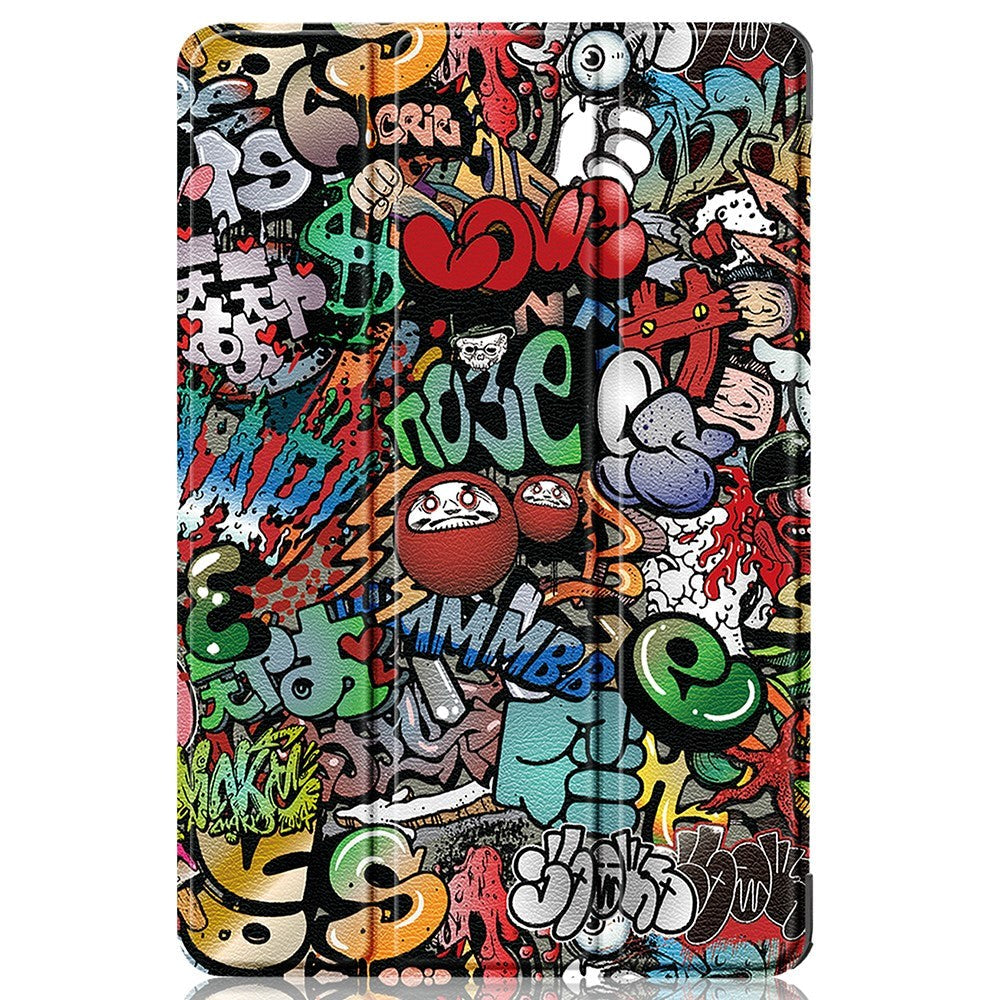 Google Pixel Tablet Kunstlæder Flip Cover - Graffiti