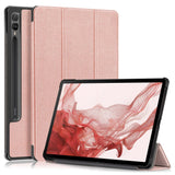 Samsung Galaxy Tab S9 Tri-Fold Læder Tablet Cover m. Standerfunktion - Rose Gold