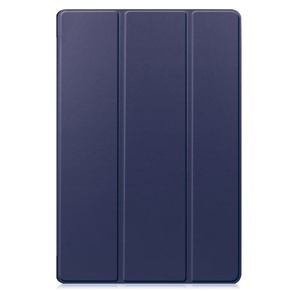 Samsung Galaxy Tab S9+ (Plus) Tri-Fold Læder Tablet Cover m. Pencil Holder - Mørkeblå