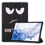 Samsung Galaxy Tab S9 Læder Flip Cover - Don't Touch Me