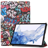 Samsung Tab S9 Kunstlæder Flip Cover  - Graffiti