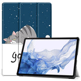 Samsung Tab S9 Kunstlæder Flip Cover - "Good Night"