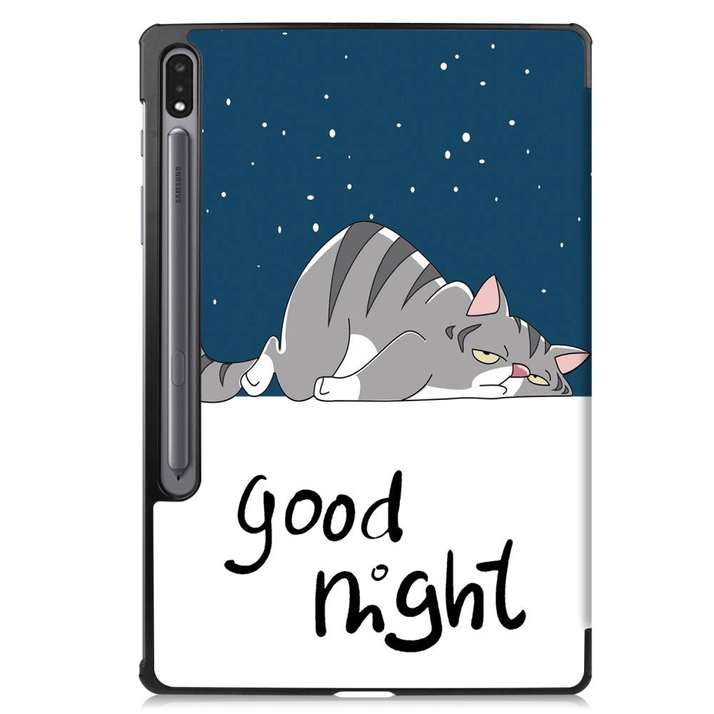 Samsung Tab S9 Kunstlæder Flip Cover - "Good Night"