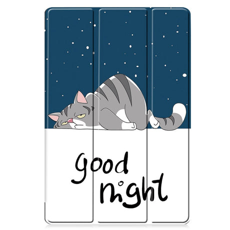 Samsung Tab S9 Kunstlæder Flip Cover - "Good Night"