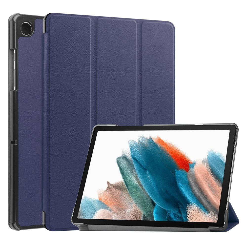 Samsung Galaxy Tab A9 Tri-Fold Læder Tablet Cover m. Standerfunktion - Mørkeblå
