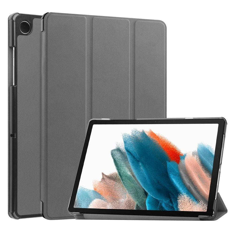 Samsung Galaxy Tab A9 Tri-Fold Læder Tablet Cover m. Standerfunktion - Grå