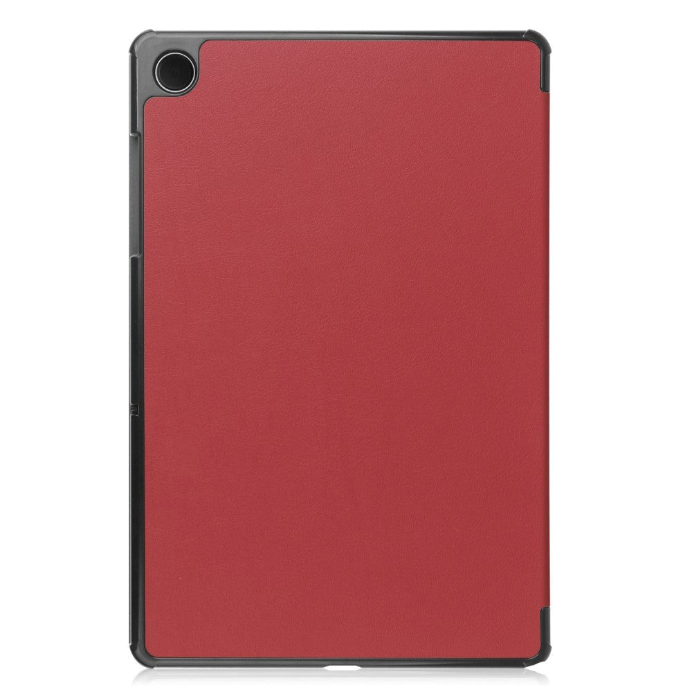 Samsung Galaxy Tab A9 Tri-Fold Læder Tablet Cover m. Standerfunktion - Rød