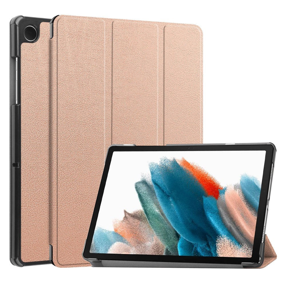 Samsung Galaxy Tab A9 Tri-Fold Læder Tablet Cover m. Standerfunktion - Rose Gold