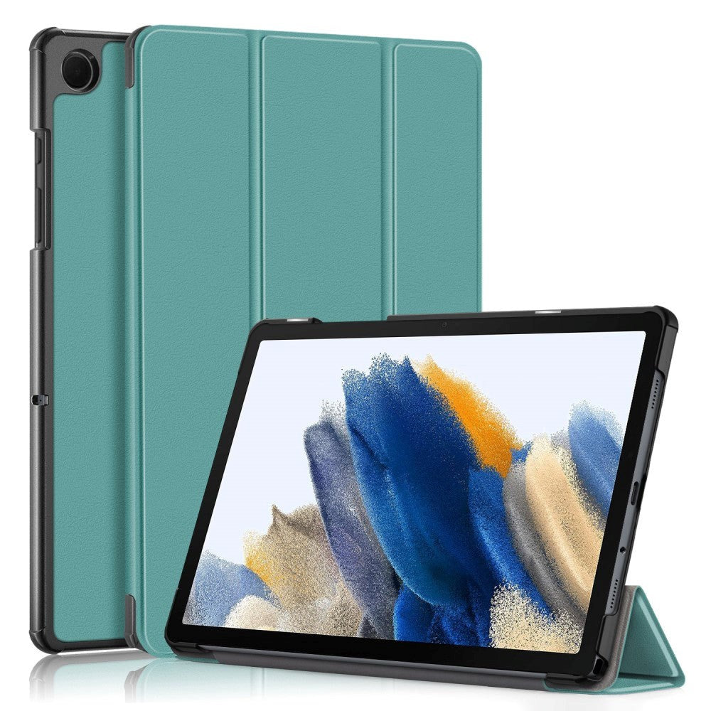 Samsung Galaxy Tab A9+ (Plus) Tri-Fold Læder Tablet Cover m. Standerfunktion - Turkis