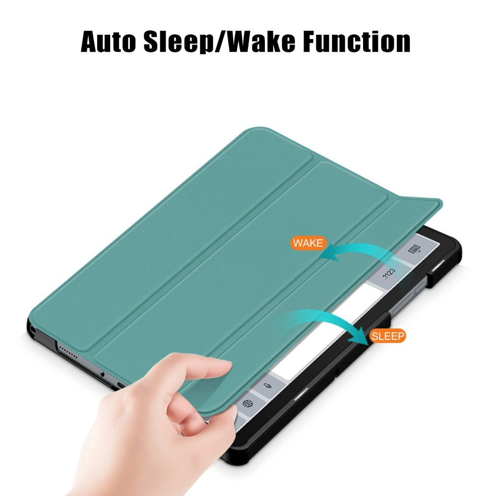 Samsung Galaxy Tab A9+ (Plus) Tri-Fold Læder Tablet Cover m. Standerfunktion - Turkis