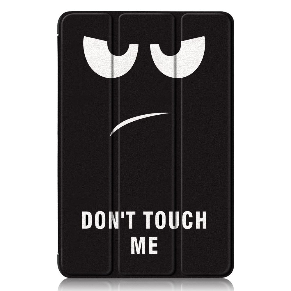 Samsung Galaxy Tab A9+ (Plus) Tri-Fold Kunstlæder Tablet Cover m. Vågeblus Funktion - "Don't Touch Me"