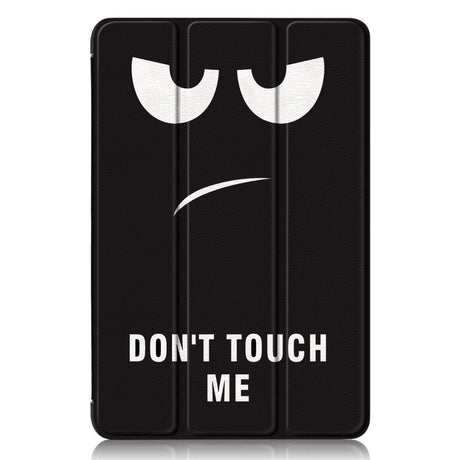 Samsung Galaxy Tab A9+ (Plus) Tri-Fold Kunstlæder Tablet Cover m. Vågeblus Funktion - "Don't Touch Me"