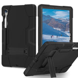 Samsung Galaxy Tab S9 / S9 FE Håndværker Tablet Cover m. Penholder & Stander - Sort