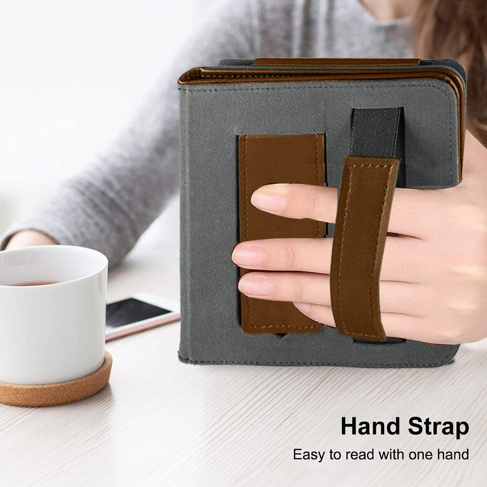 PocketBook InkPad Color 2 Origami Kunstlæder Tablet Cover m. Ståfunktion & Strop - Brun