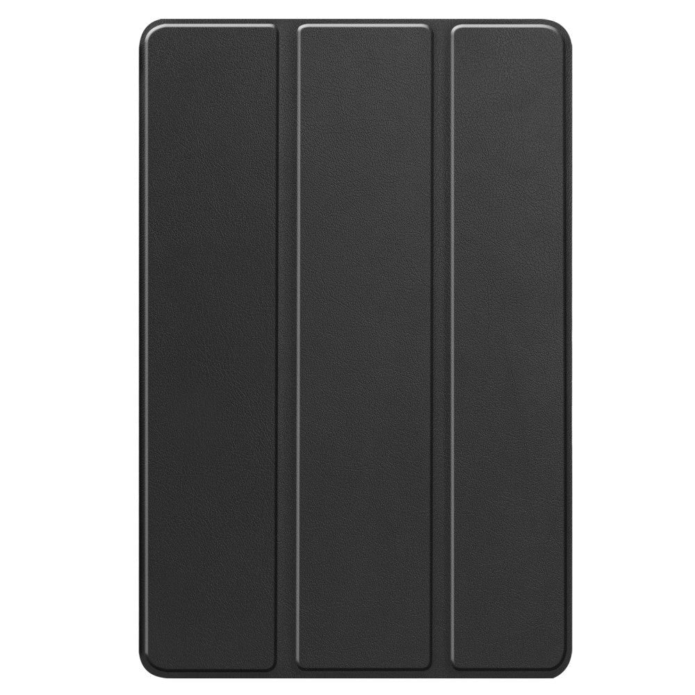 Lenovo Tab P12 Magnetisk Tri-Fold Læder Tablet Cover m. Pencil Holder - Sort