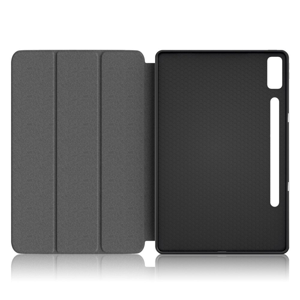 Lenovo Tab P12 Tri-Fold Kunstlæder Tablet Cover m. Pen Holder - Galakse