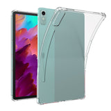 Lenovo Tab P12 Fleksibelt Plastik Tablet Cover m. Pencil Holder - Gennemsigtig