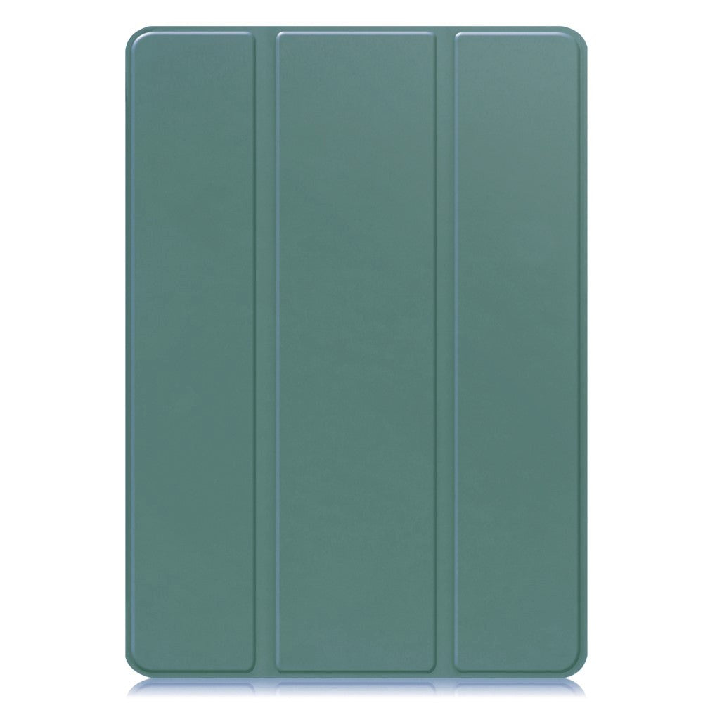 Samsung Galaxy Tab S10 FE / S9 FE Magnetisk Tri-Fold Læder Tablet Cover m. Pencil Holder - Grøn