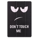 Samsung Galaxy Tab S9 FE+ (Plus) Tri-Fold Kunstlæder Tablet Cover m. Pen Holder - "Don't Touch Me"