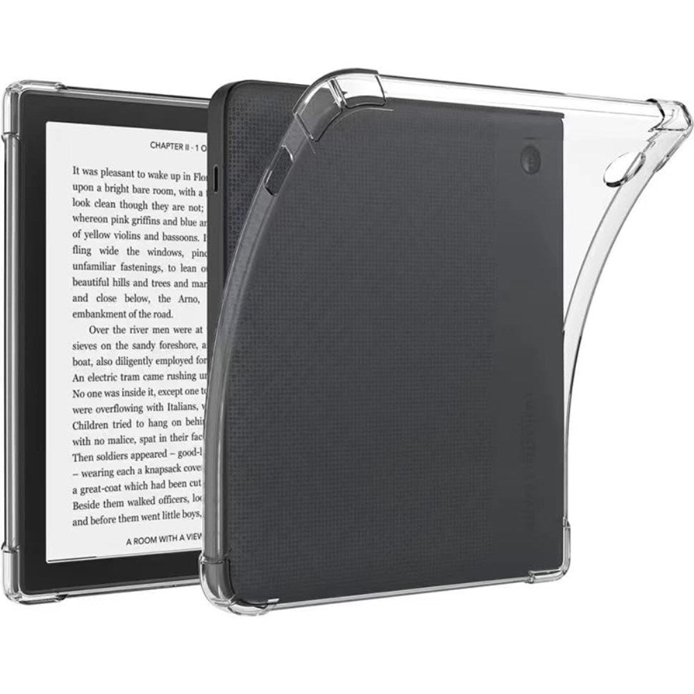 Kobo Libra 2 Fleksibelt Bagside Cover - Gennemsigtig
