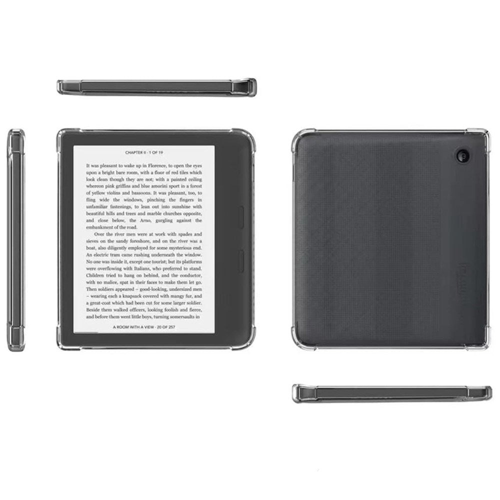 Kobo Libra 2 Fleksibelt Bagside Cover - Gennemsigtig