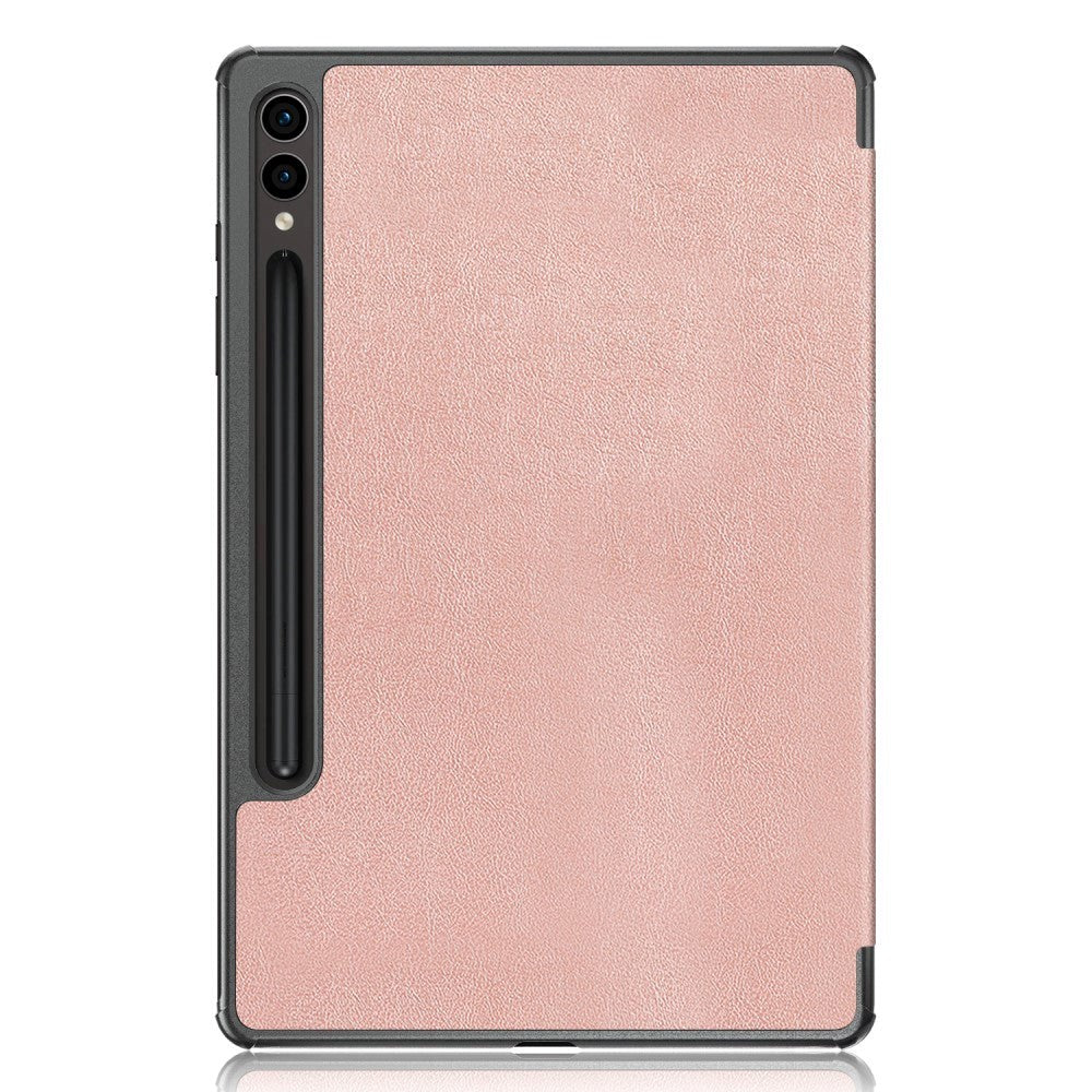 Samsung Galaxy Tab S9 FE+ (Plus) Tri-Fold Læder Tablet Cover m. Standerfunktion - Rose Gold