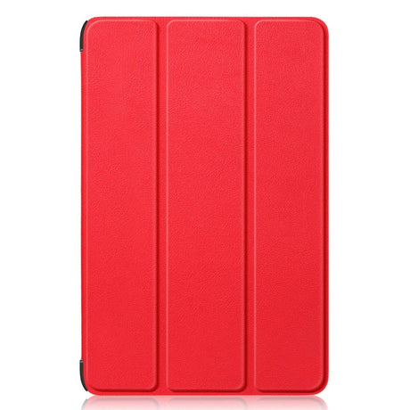 Samsung Galaxy Tab S9 FE+ (Plus) Tri-Fold Læder Tablet Cover m. Standerfunktion - Rød