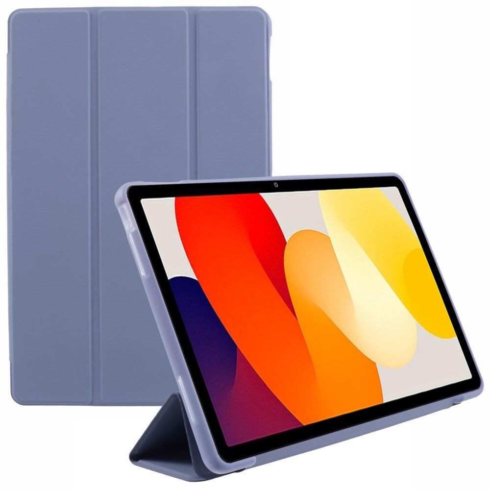 EIDERWOOD Xiaomi Redmi Pad SE Tri-Fold Kunstlæder Tablet Cover - Lilla