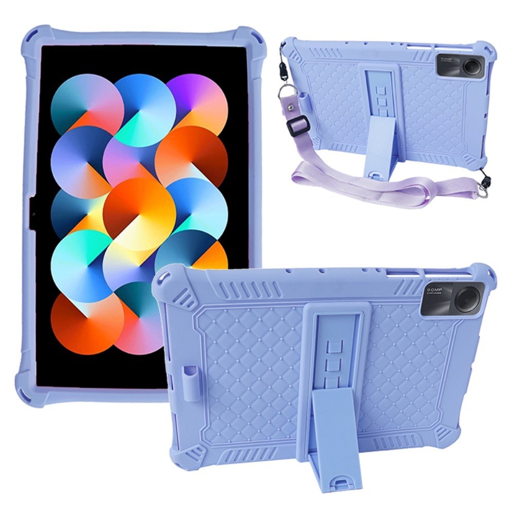 EIDERWOOD Xiaomi Redmi Pad SE Hybrid Tablet Cover m. Ståfunktion & Skulderstrop - Lilla