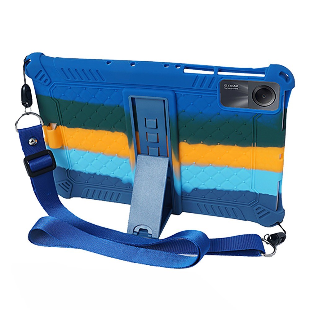 EIDERWOOD Xiaomi Redmi Pad SE Hybrid Tablet Cover m. Ståfunktion & Skulderstrop - Mørkeblå