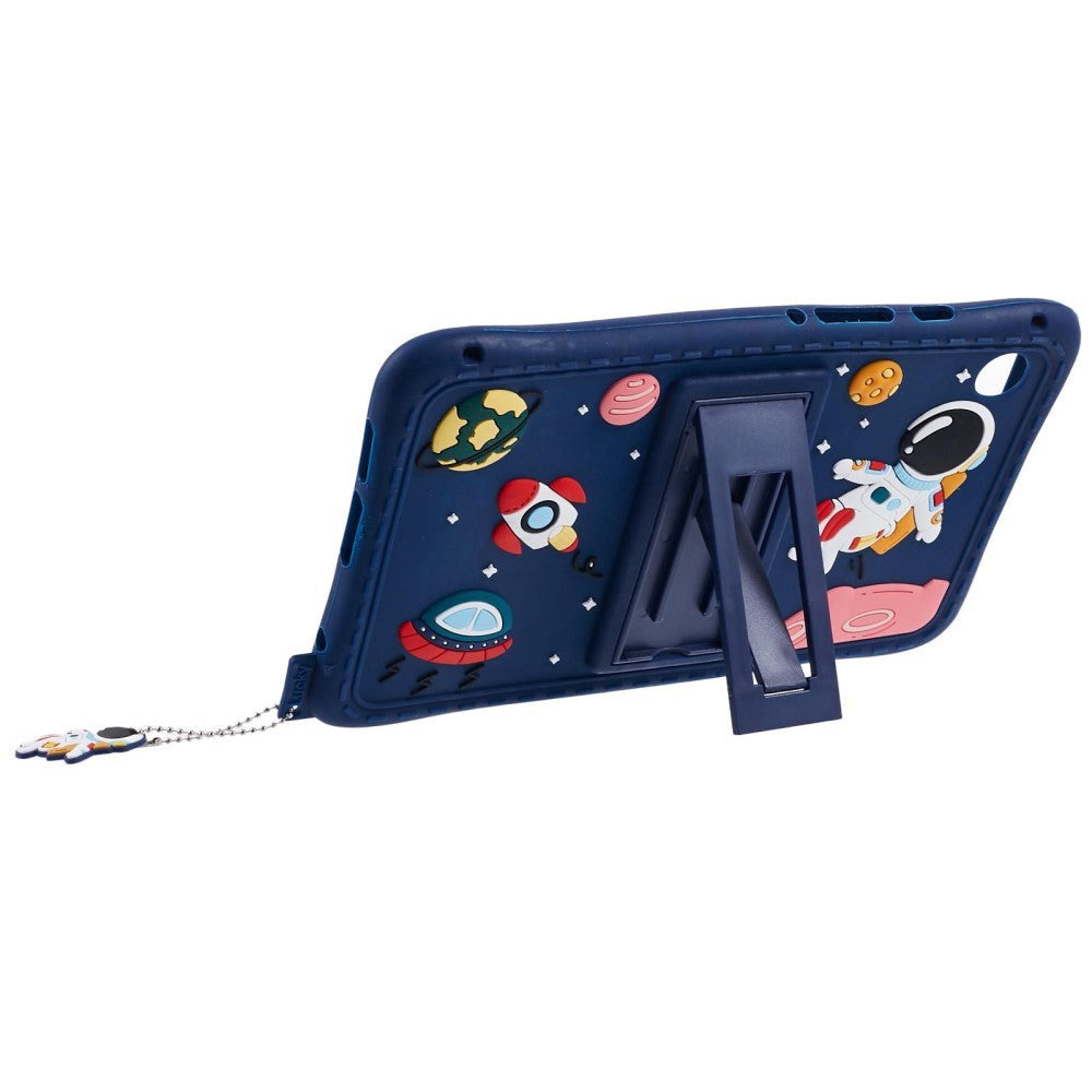 Samsung Galaxy Tab A9 Børne Tablet Cover m. Stander & Cartoon - Mørkeblå
