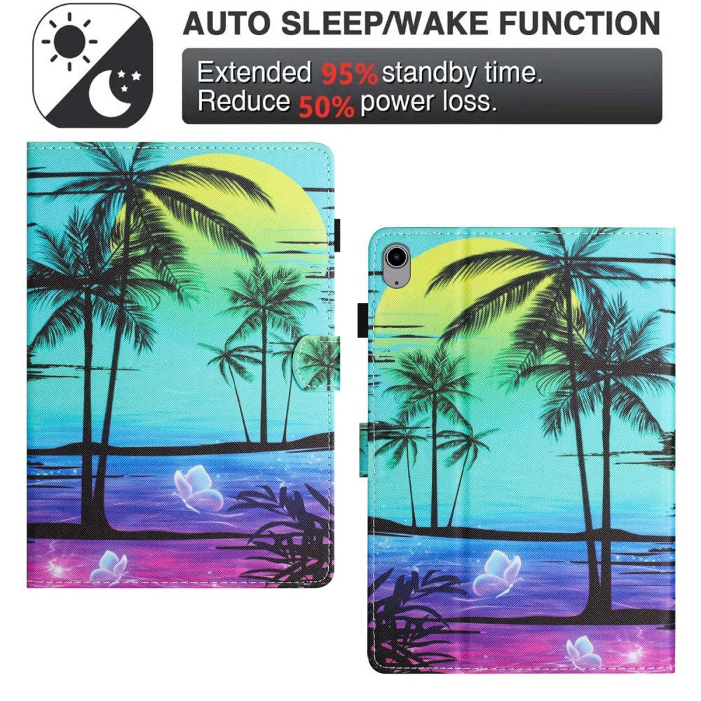 iPad 11" (2025) / iPad 10.9" (2024/2022) Læder Tablet Cover m. Ståfunktion & Kortholder - Palmer