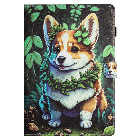 iPad 10.9" (2022) Læder Tablet Cover m. Ståfunktion & Kortholder - Corgi