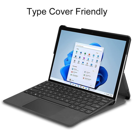 EIDERWOOD Microsoft Surface Go 4 Læder Cover m. Stander - "Don't Touch Me"