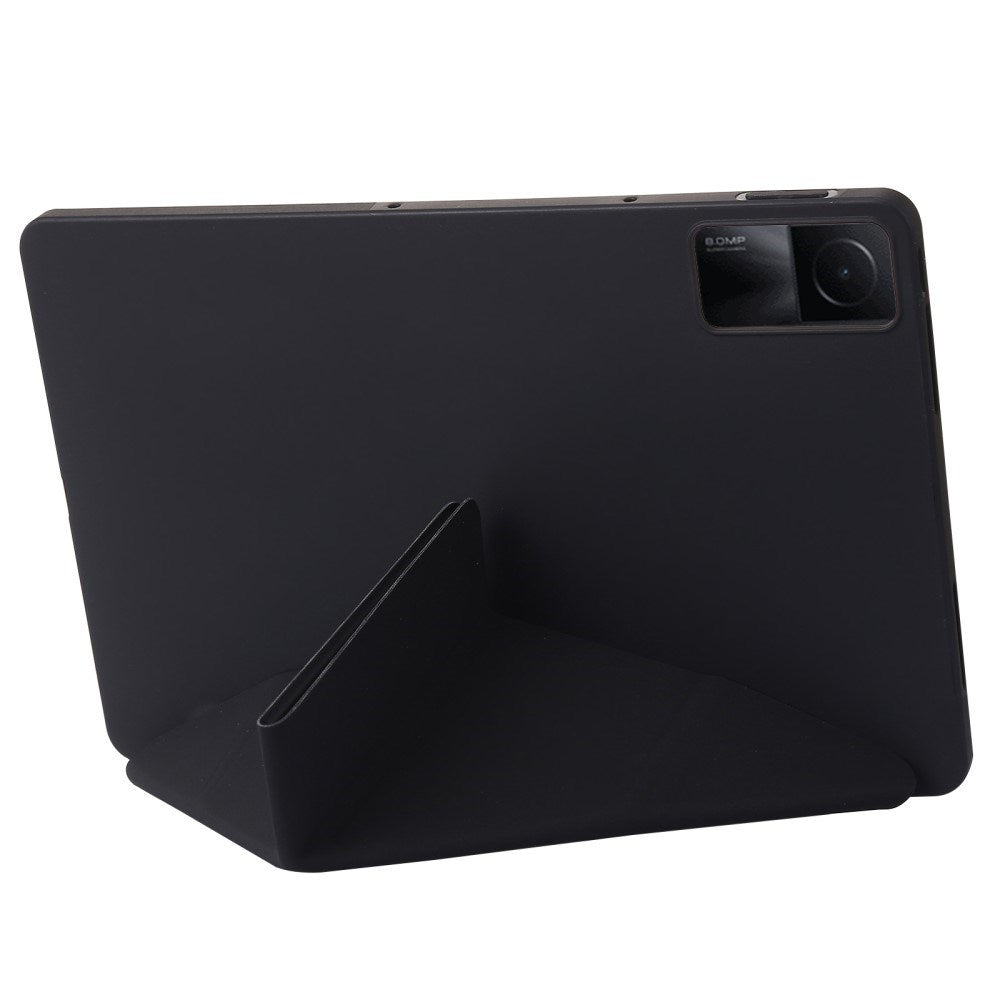 EIDERWOOD Xiaomi Redmi Pad SE Cover - Fleksibelt Origami Flip Cover - Sort