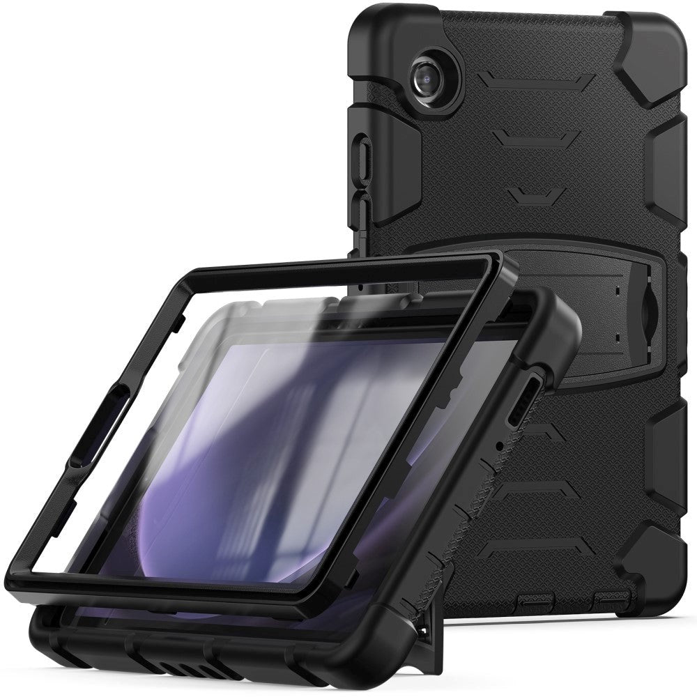 Samsung Galaxy Tab A9 Håndværker Tablet Cover m. Kickstand - Sort
