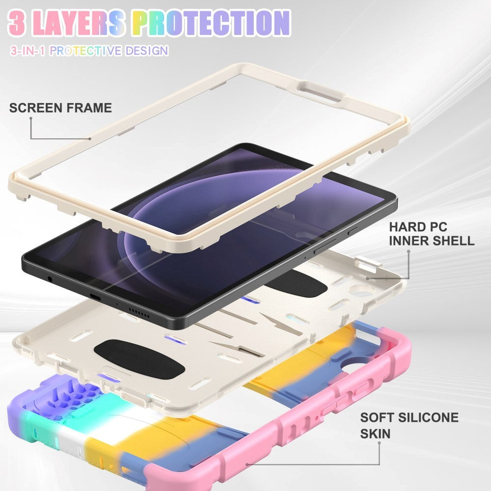 Samsung Galaxy Tab A9 Håndværker Tablet Cover m. Kickstand - Multi