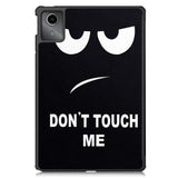 EIDERWOOD Lenovo Tab M11 Tri-Fold Kunstlæder Tablet Cover m. Vågeblus Funktion - "Don't Touch Me"