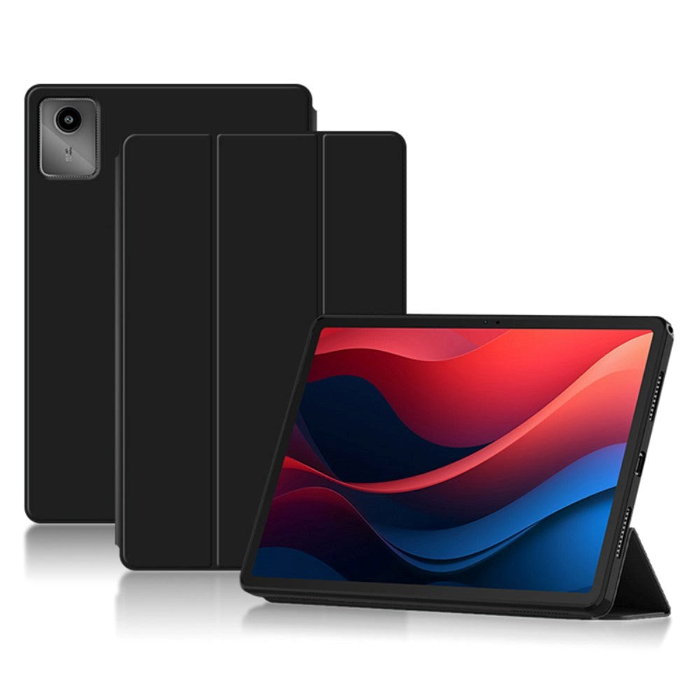 Lenovo Tab M11 Tri-Fold Læder Tablet Cover - Sort