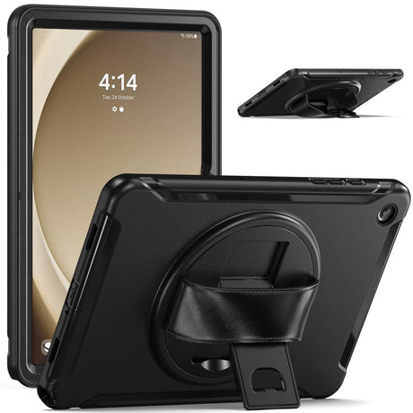 Samsung Galaxy Tab A9+ (Plus) Håndværker Tablet Cover m. Håndholder & Kickstand - Sort