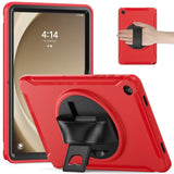 Samsung Galaxy Tab A9+ (Plus) Håndværker Tablet Cover m. Håndholder & Kickstand - Rød