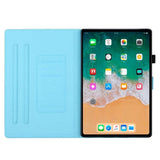 iPad 10.2" (2021 / 2020 / 2019) Læder Tablet Cover m. Ståfunktion & Kortholder - Grøn / Guld Marmor