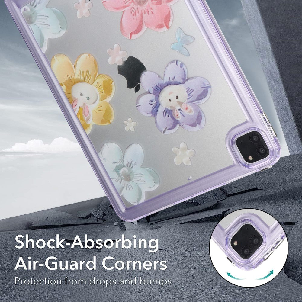 iPad Pro 11" ( 2022 / 2021 / 2020 / 2018) Fleksibelt Plastik Tablet Cover - Kaniner og Perler