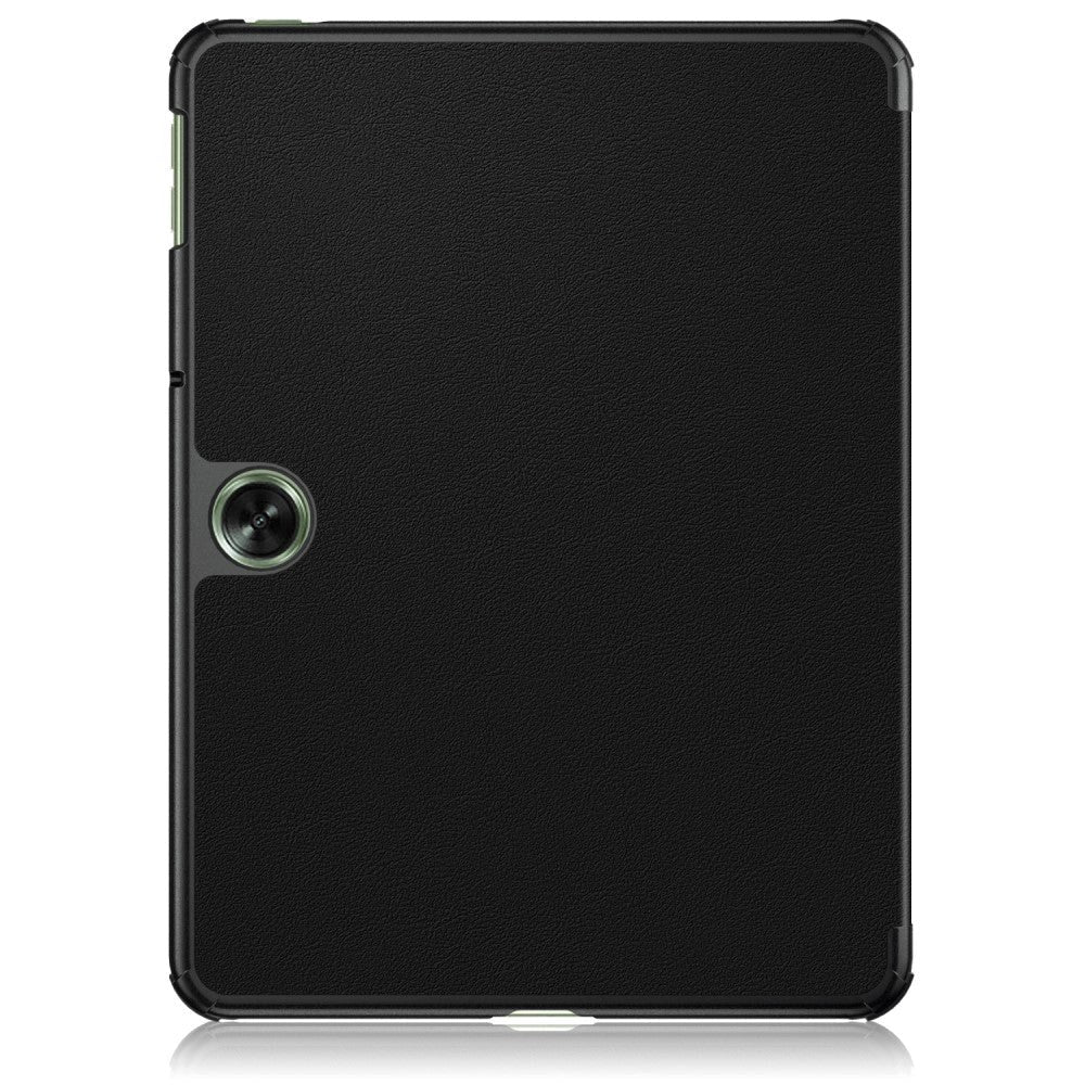 OnePlus Pad Go Tri-Fold Læder Tablet Cover m. Standerfunktion - Sort