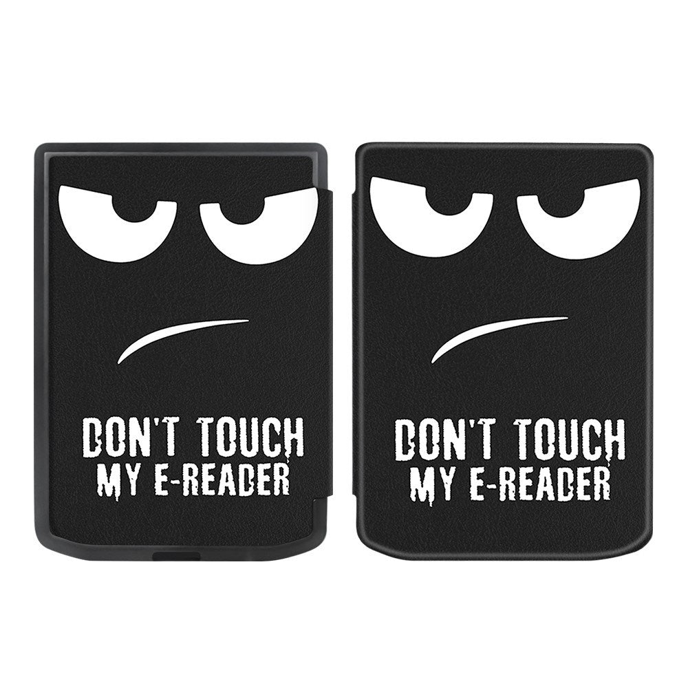 Pocketbook Verse Pro Kunstlæder Kindle Cover m. Vågeblus Funktion - "Don't Touch My E-Reader"