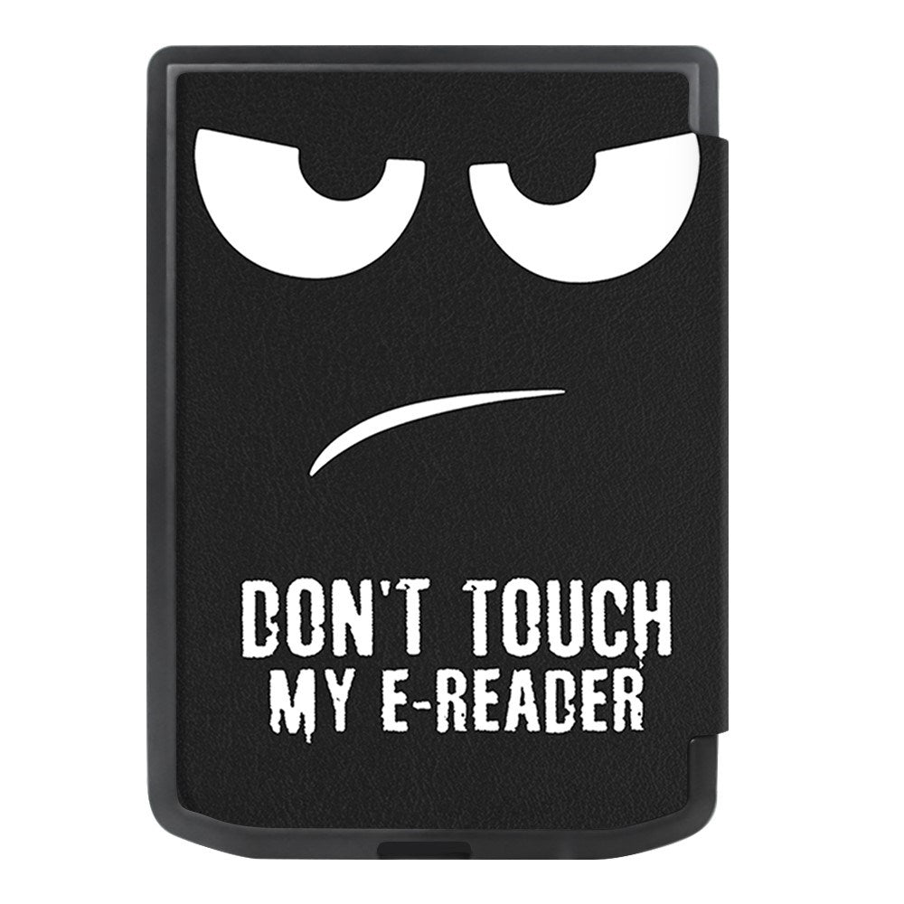 Pocketbook Verse Pro Kunstlæder Kindle Cover m. Vågeblus Funktion - "Don't Touch My E-Reader"